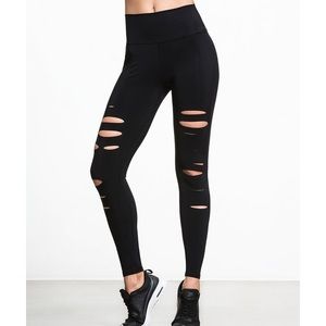 Alo Yoga High Waist Ripped Warrior Leggings NWOT